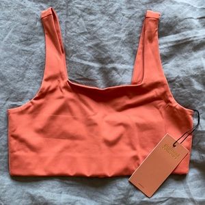 Girlfriend Collective Tommy sports Bra, M, Brick